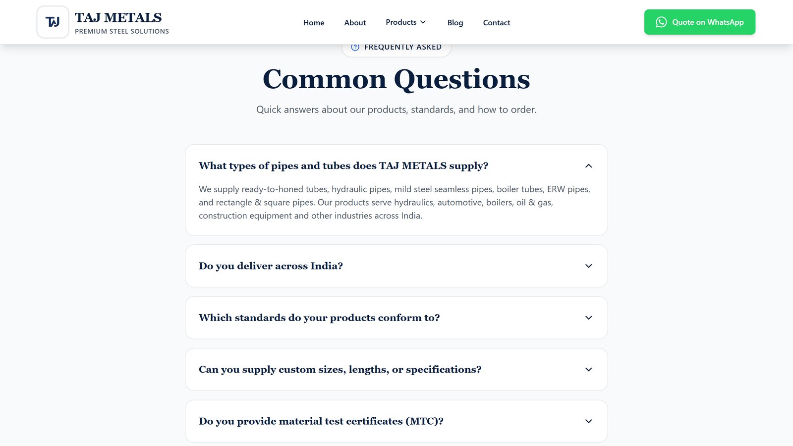 Common questions with the first answer open